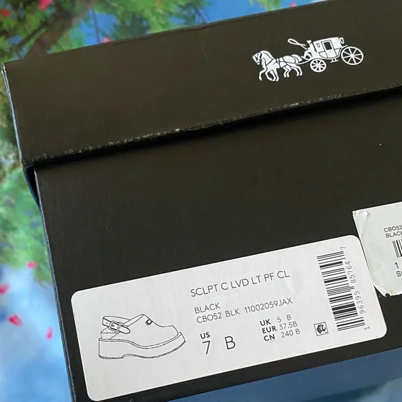 NWT COACH
Women's Sculpted C Loved Leather
Platform Clogs - Picture 16 of 16